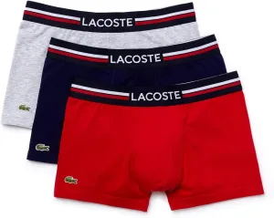 Lacoste Men's Cotton Stretch Big Croc Print Boxer Briefs, 3-Pack