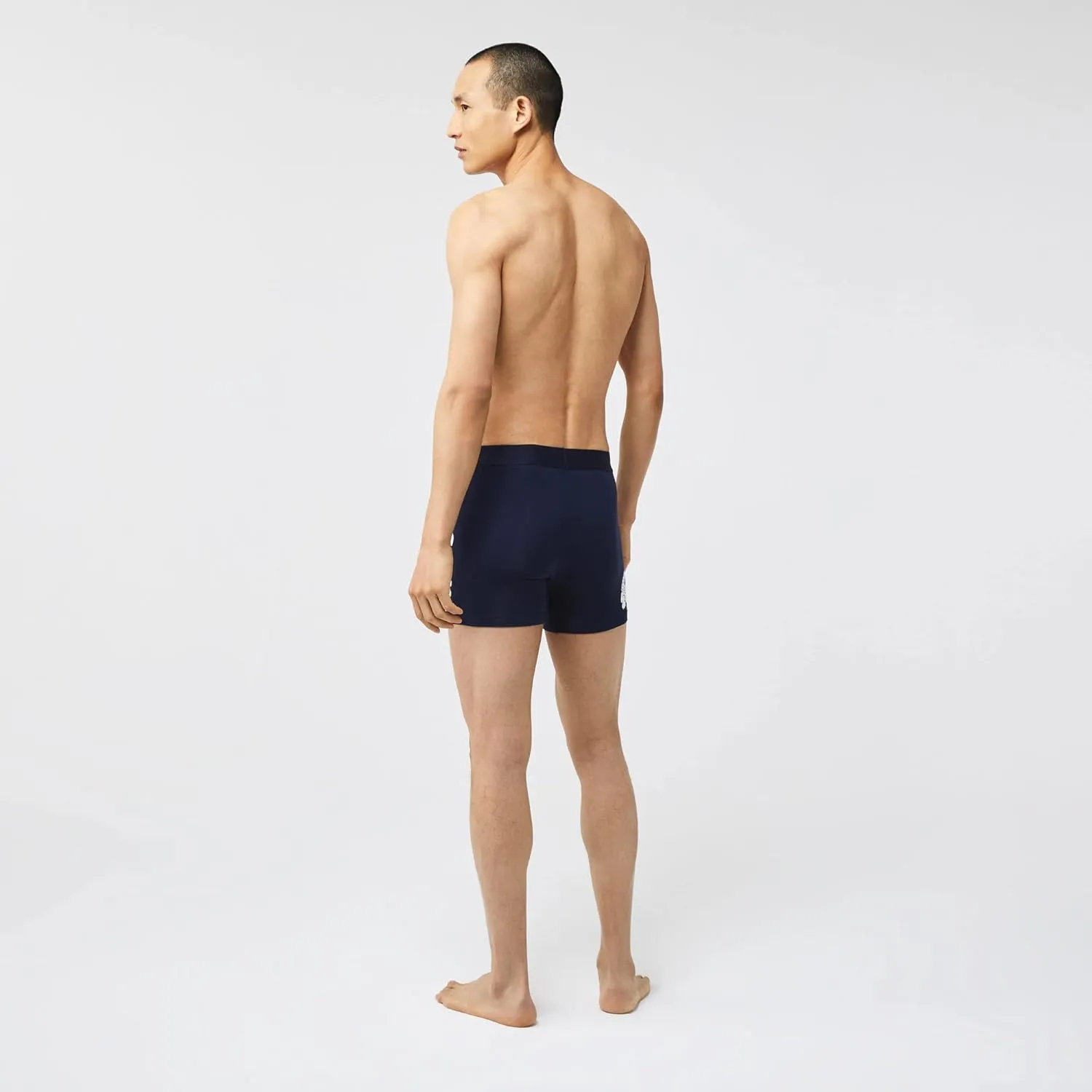 Lacoste Men's Cotton Stretch Big Croc Print Boxer Briefs, 3-Pack