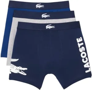 Lacoste Men's Cotton Stretch Big Croc Print Boxer Briefs, 3-Pack