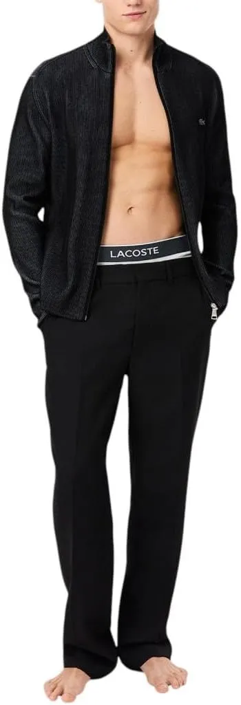 Lacoste Men's Cotton Stretch Mini Croc Print Trunks, 3-Pack