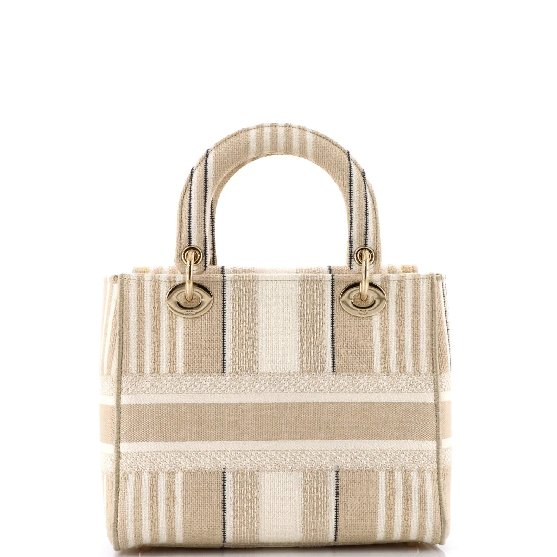 Lady D-Lite Bag Embroidered Canvas Medium