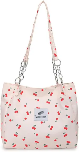 Large Capacity Shoulder Bag for Women Chain Underarm Bags Casual Handbag Top Handle Bag for Work Travel Shopping School