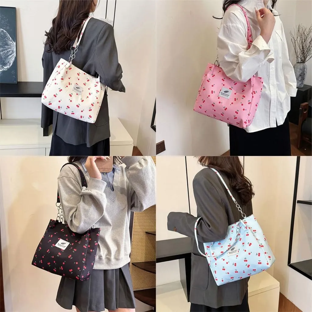 Large Capacity Shoulder Bag for Women Chain Underarm Bags Casual Handbag Top Handle Bag for Work Travel Shopping School