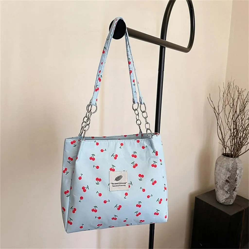 Large Capacity Shoulder Bag for Women Chain Underarm Bags Casual Handbag Top Handle Bag for Work Travel Shopping School