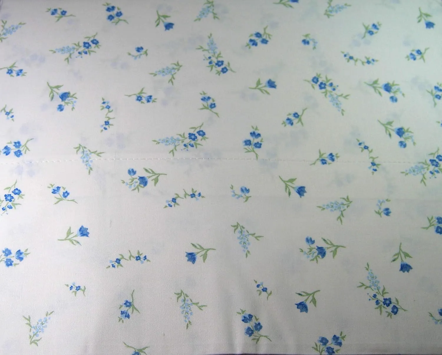 Lauren Ralph Lauren Small Floral Blue Print Sheet Set White Ground 100% Cotton (King)