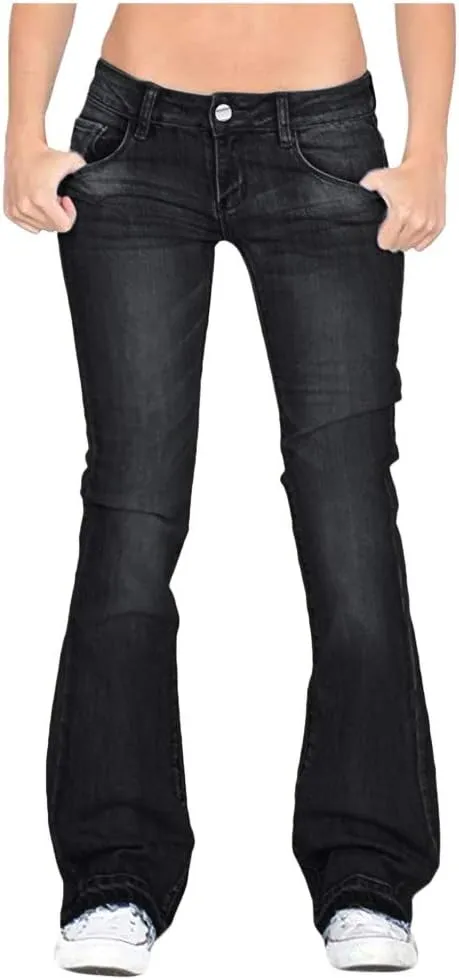 LCMTWX Black Pants for Women Poket Waisted Pants Trousers Up Women’s Casual Women's Jeans Black Pants for Women Clothes for