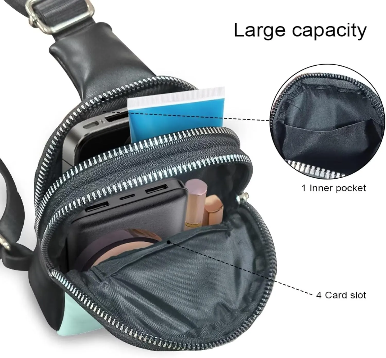 Leahter Small Sling Bag for Women,RFID Crossbody Bag Crossbody Purse for Women Gift