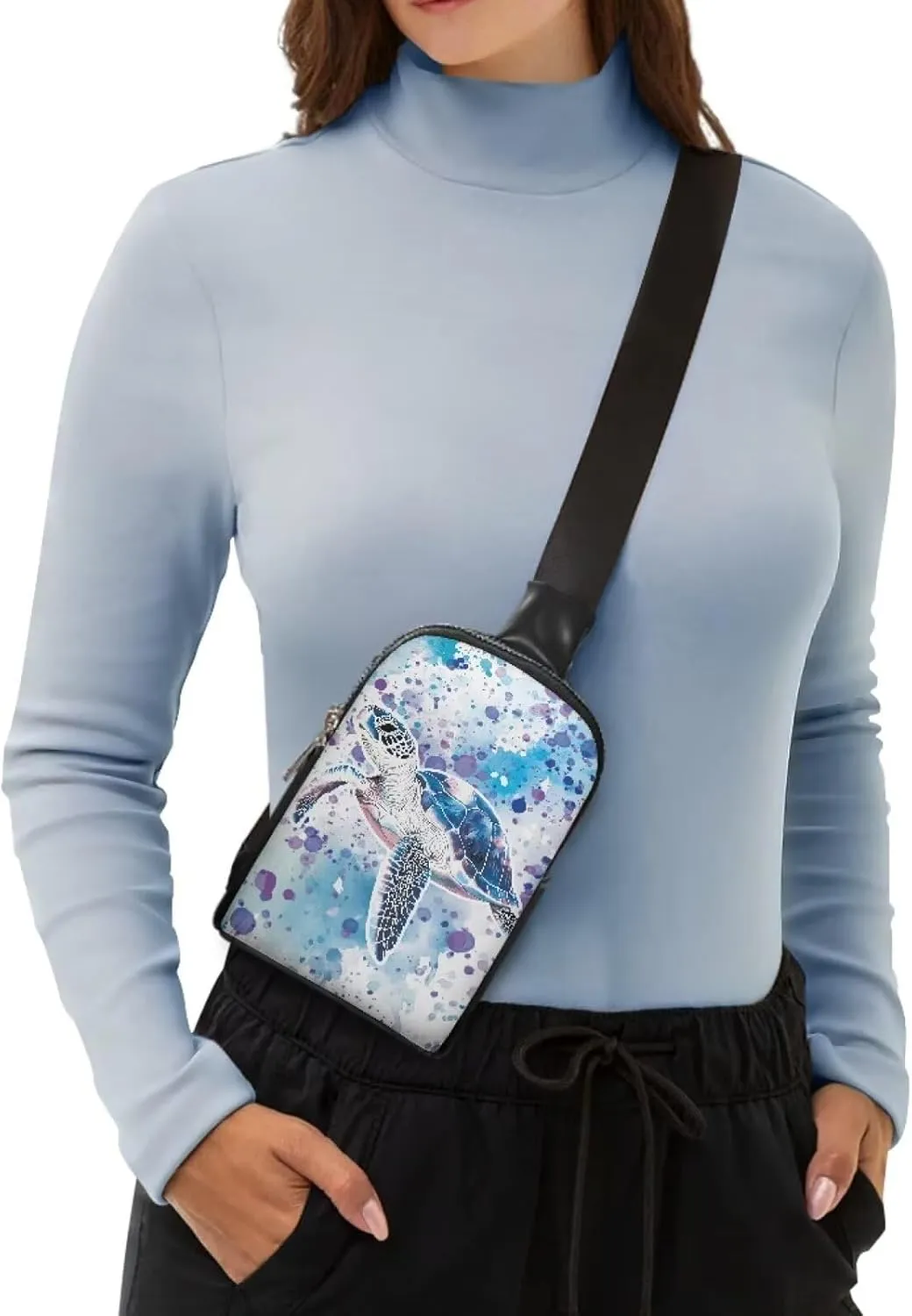 Leahter Small Sling Bag for Women,RFID Crossbody Bag Crossbody Purse for Women Gift