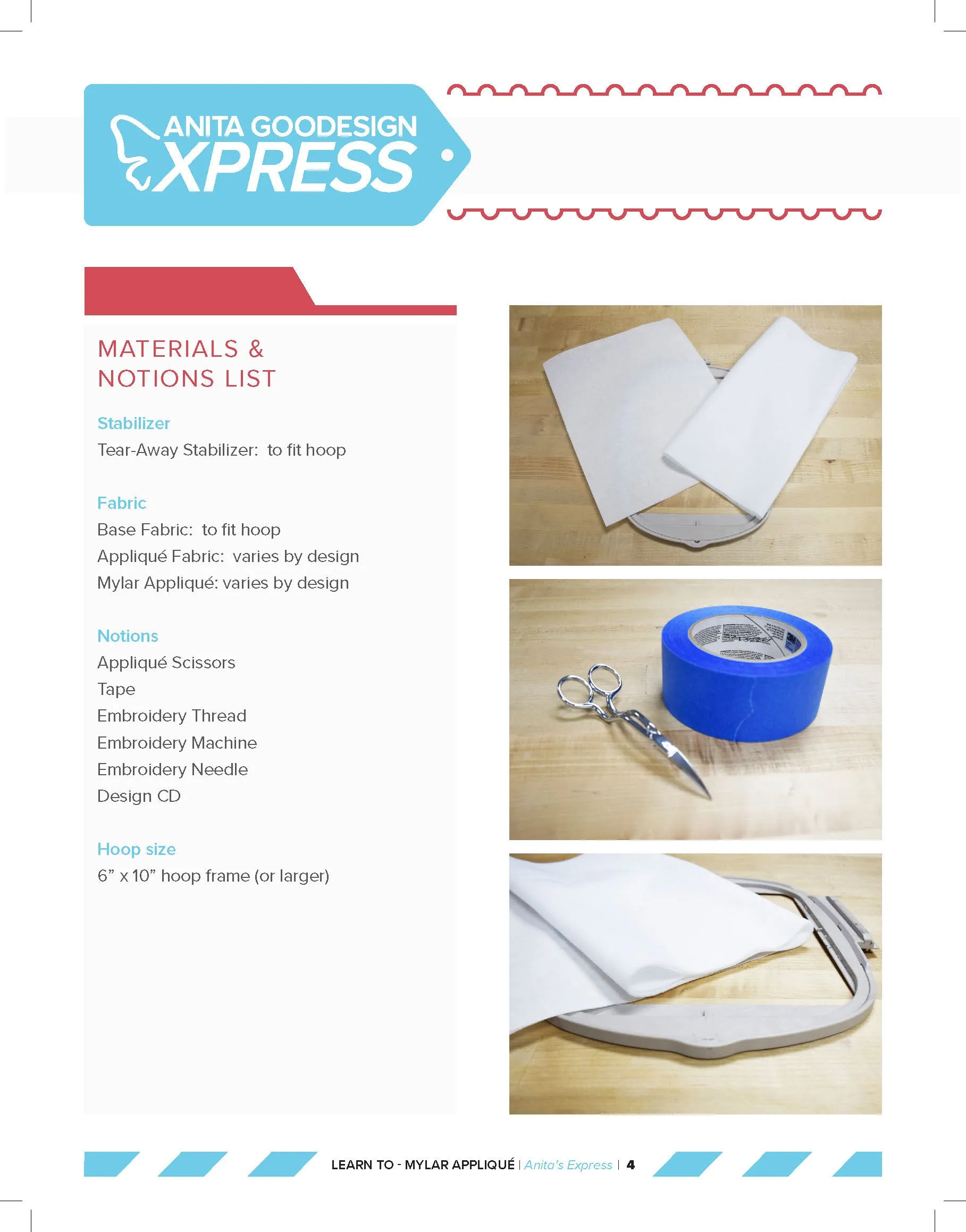 Learn to Mylar Appliqué