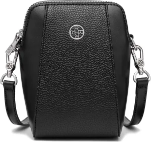 Leather Cell Phone Bag,Wallet Purse,Crossbody Bag for Women,Shoulder Bags,Adjustable Strap Double Zip Bags