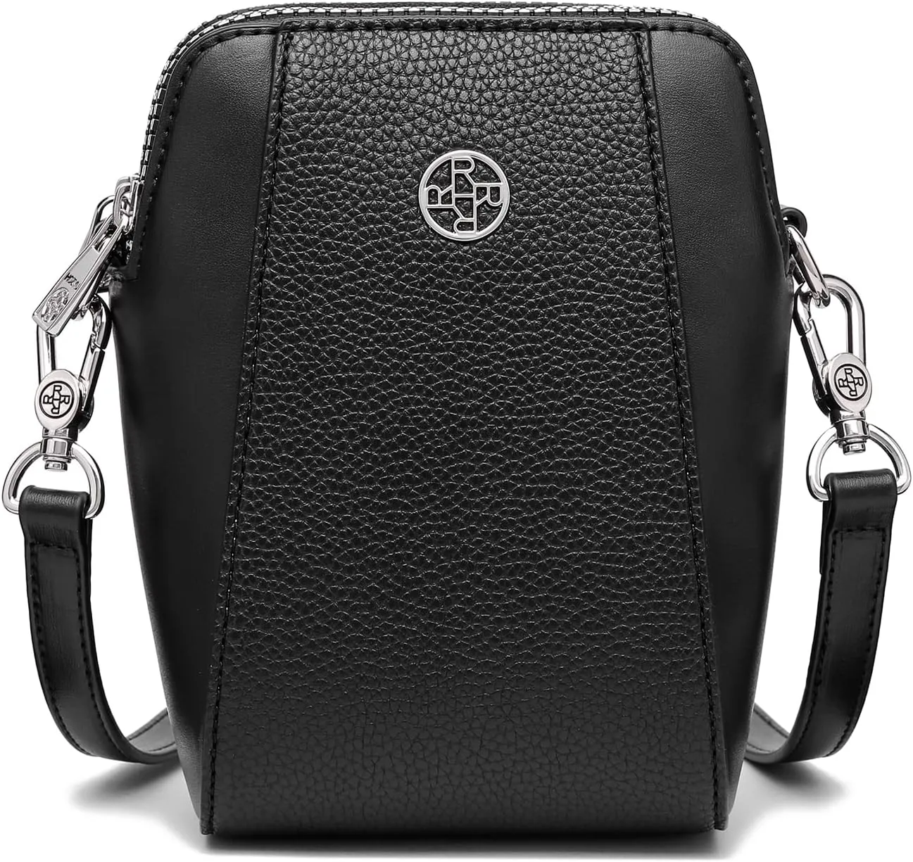 Leather Cell Phone Bag,Wallet Purse,Crossbody Bag for Women,Shoulder Bags,Adjustable Strap Double Zip Bags