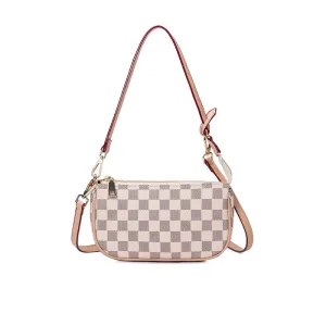 Leather High Capacity Early access Pu Lattice Crossbody Design Bag Bag Customized options Shoulder