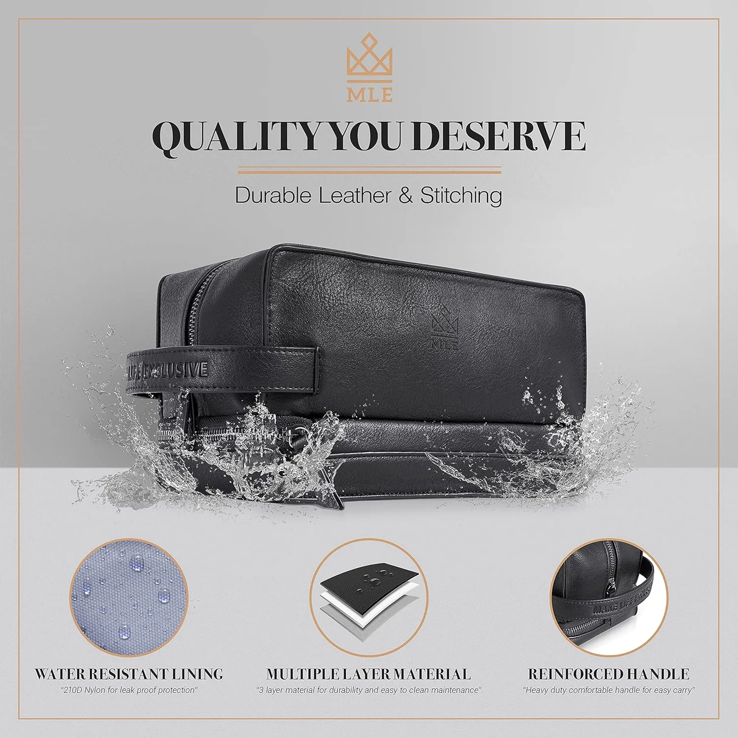 Leather Toiletry Bag for Men, Gift For Men, Mens Travel Bag Toiletry, Leather Shaving Bag, Leather Dopp Kit for Men, Mens Leather Toiletry Bag, Mens Travel Toiletry Bag, Hygiene & Grooming Kit
