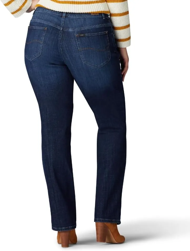 Lee Women's Plus Size Relaxed Fit Straight Leg Jean