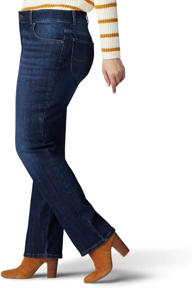 Lee Women's Plus Size Relaxed Fit Straight Leg Jean