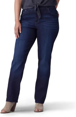 Lee Women's Plus Size Relaxed Fit Straight Leg Jean