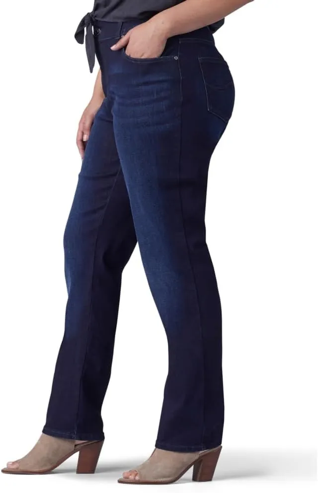 Lee Women's Plus Size Relaxed Fit Straight Leg Jean