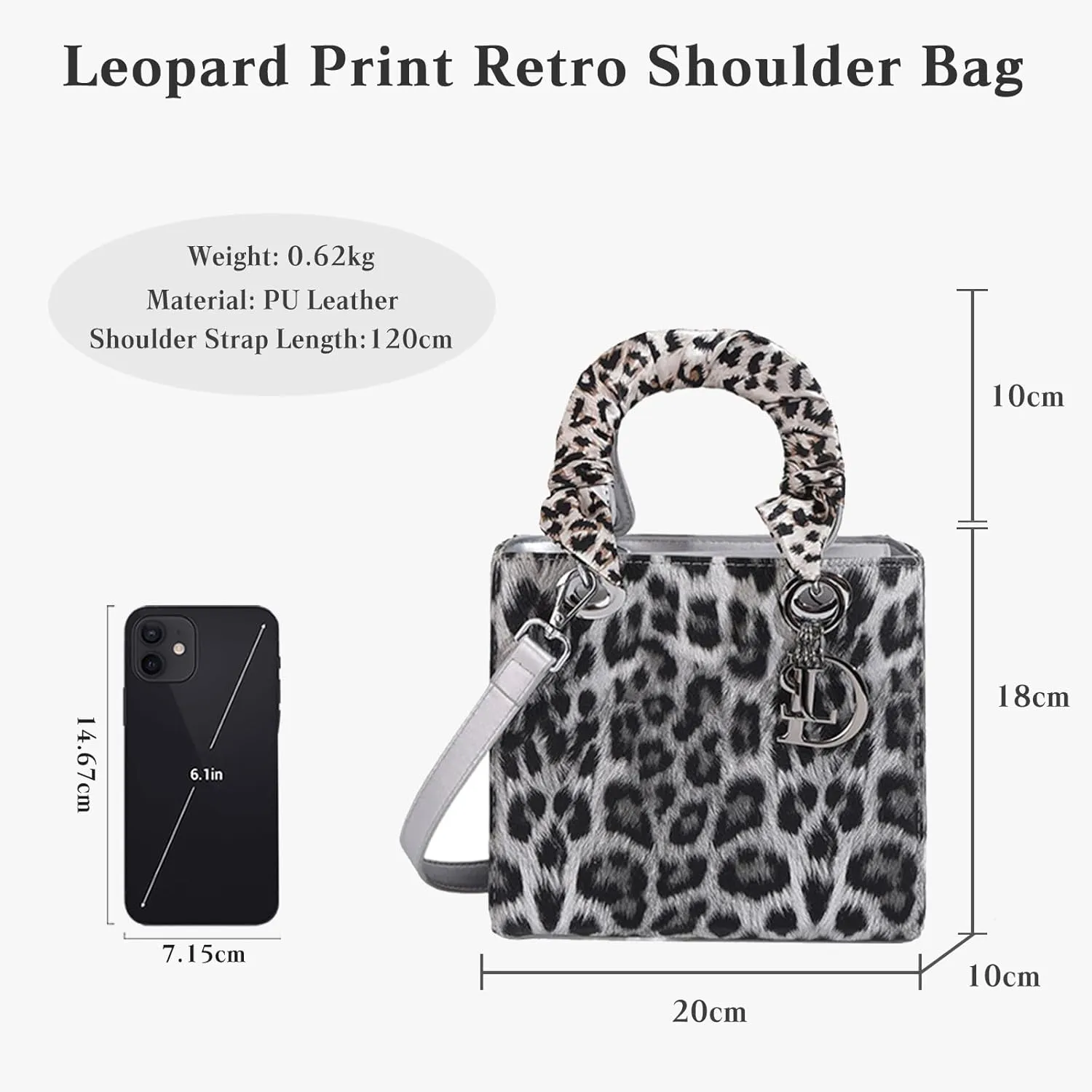 Leopard Print Handbag - Women's PU Leather Crossbody Bag, Waterproof, Fashion Messenger & Satchel Bag