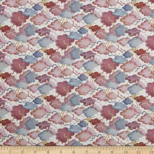 Liberty Fabrics Tana Lawn Cloud Nine Pink/Blue, Fabric by The Yard