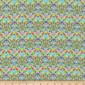 Liberty Fabrics Tana Lawn Club Nouveau, Green Yellow Yard