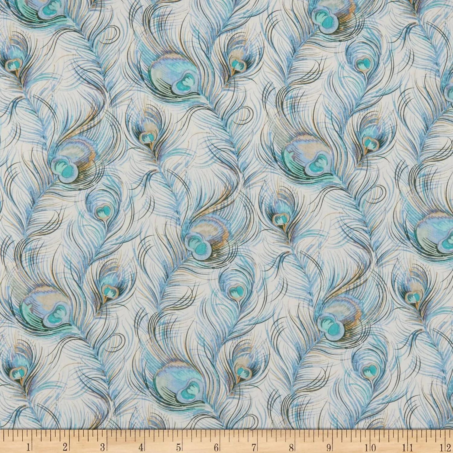 Liberty Fabrics Tana Lawn Florentine's Journey Blue, Fabric by The Yard
