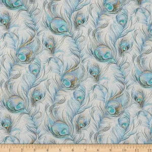 Liberty Fabrics Tana Lawn Florentine's Journey Blue, Fabric by The Yard