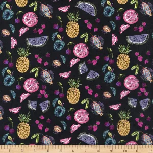 Liberty Fabrics Tana Lawn Pietra Dura, Dark Blue Multi Yard