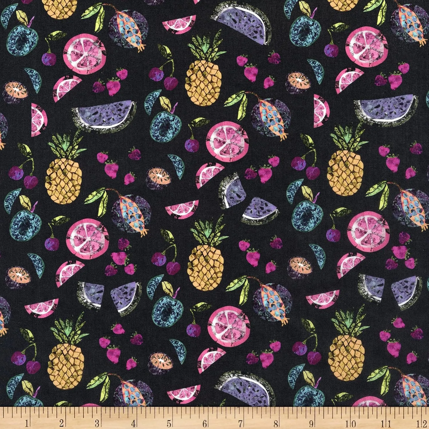 Liberty Fabrics Tana Lawn Pietra Dura, Dark Blue Multi Yard