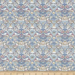 Liberty Fabrics Tana Lawn Strawberry Thief Spring Blue Multi