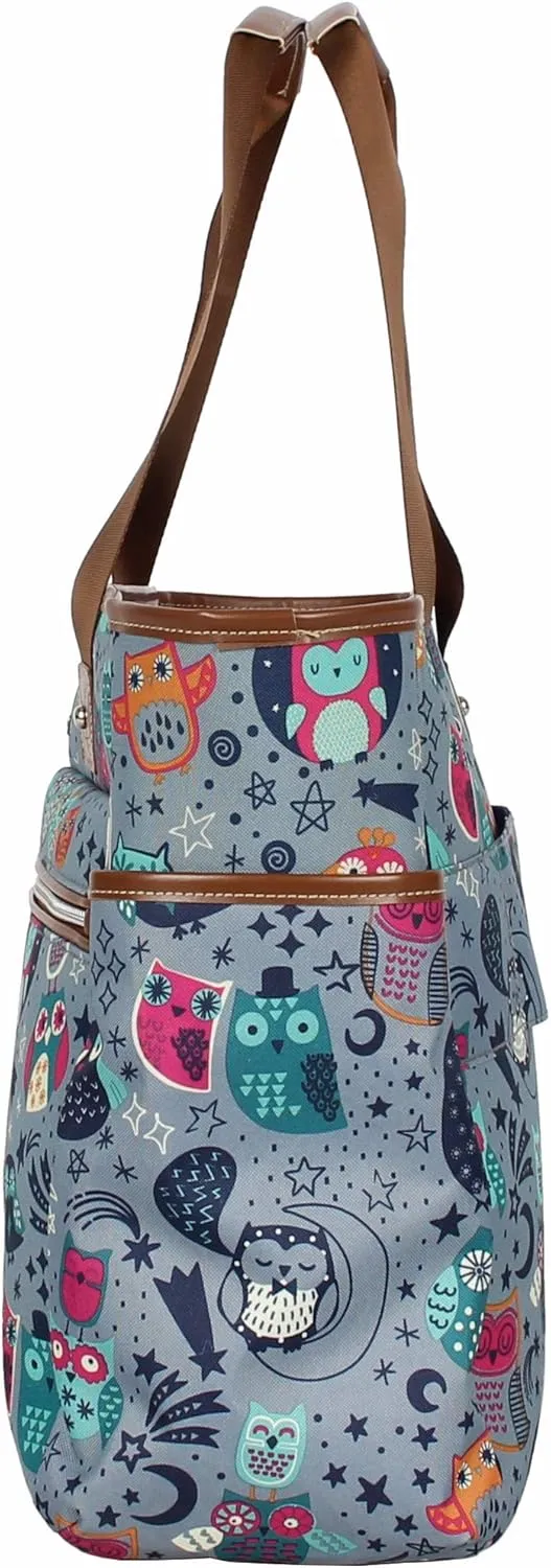 Lily Bloom Pattern Handbag for Women, Large Capacity Tote Bag Satchel Shoulder Bag
