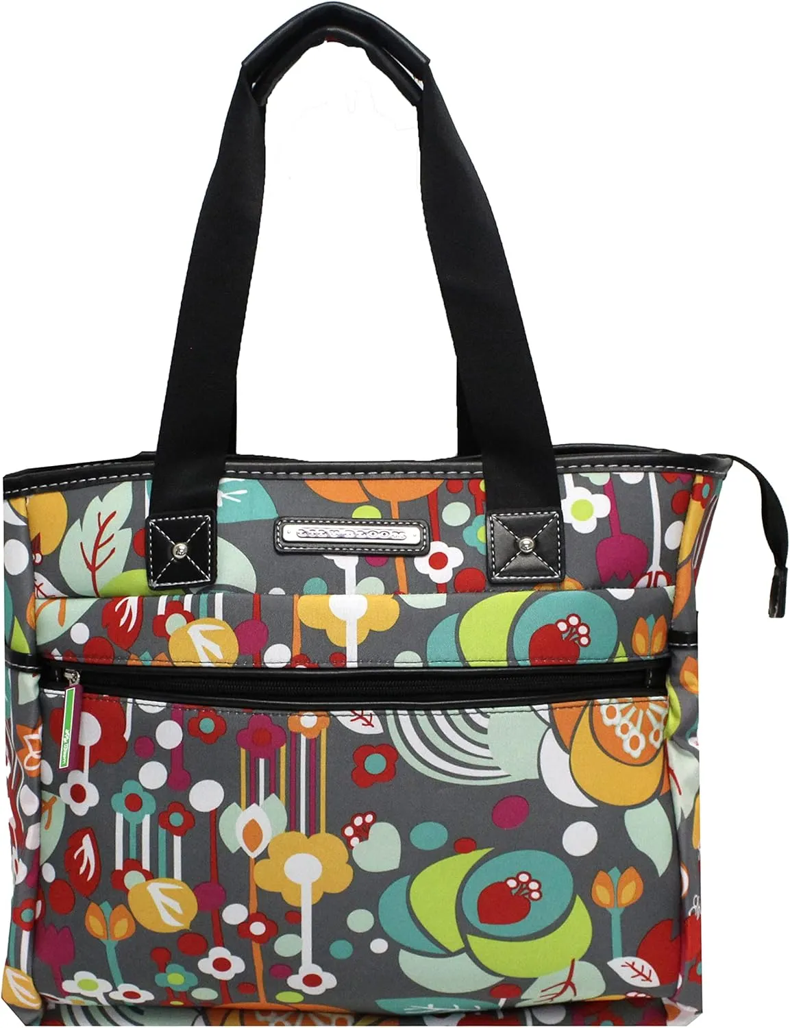Lily Bloom Pattern Handbag for Women, Large Capacity Tote Bag Satchel Shoulder Bag
