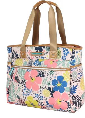 Lily Bloom Pattern Handbag for Women, Large Capacity Tote Bag Satchel Shoulder Bag