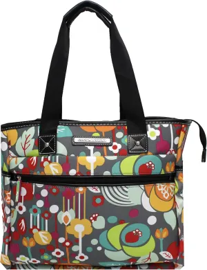 Lily Bloom Pattern Handbag for Women, Large Capacity Tote Bag Satchel Shoulder Bag