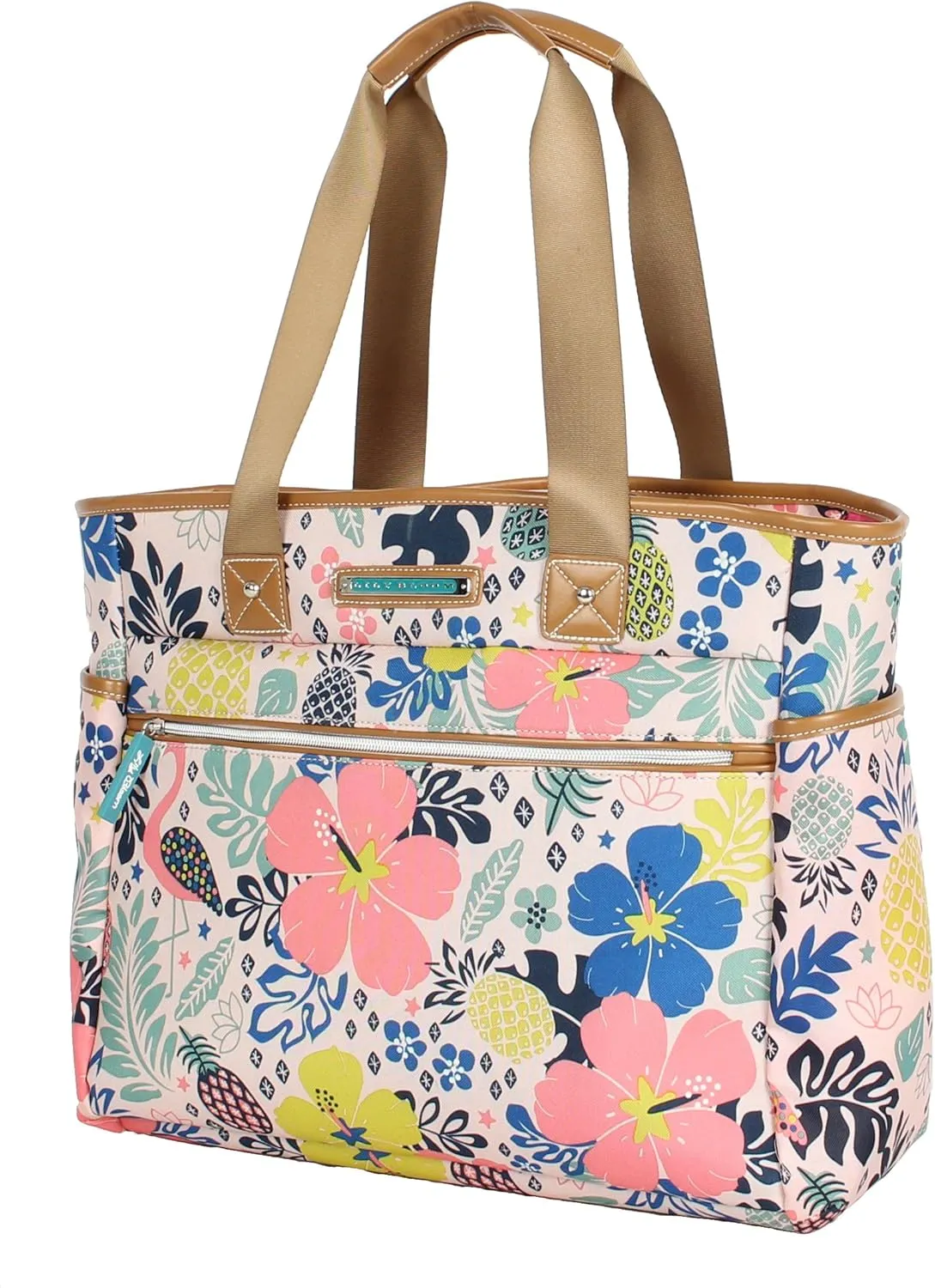 Lily Bloom Pattern Handbag for Women, Large Capacity Tote Bag Satchel Shoulder Bag