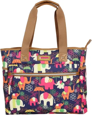 Lily Bloom Pattern Handbag for Women, Large Capacity Tote Bag Satchel Shoulder Bag