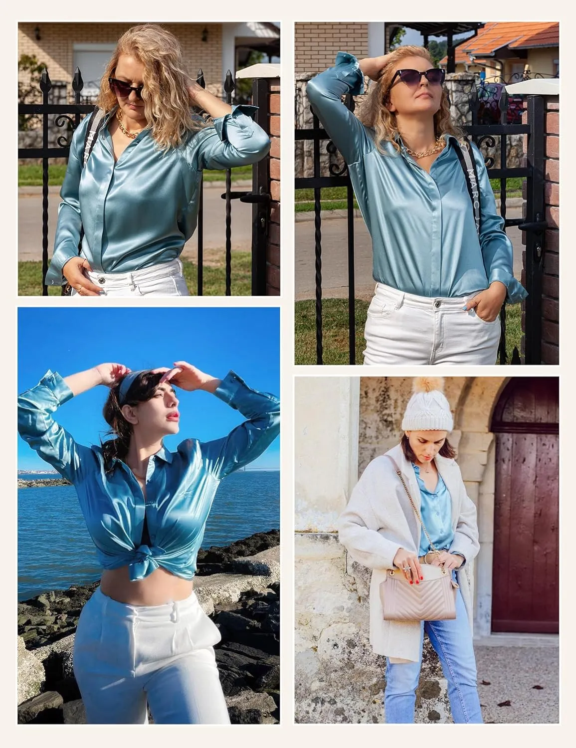 LilySilk Silk Blouse for Women 100% Pure Silk Long Sleeves Cool Smooth Tops