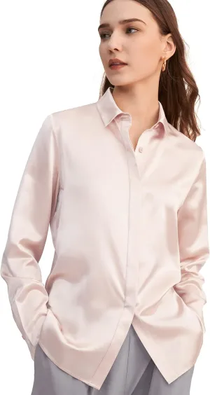LilySilk Silk Blouse for Women 100% Pure Silk Long Sleeves Cool Smooth Tops