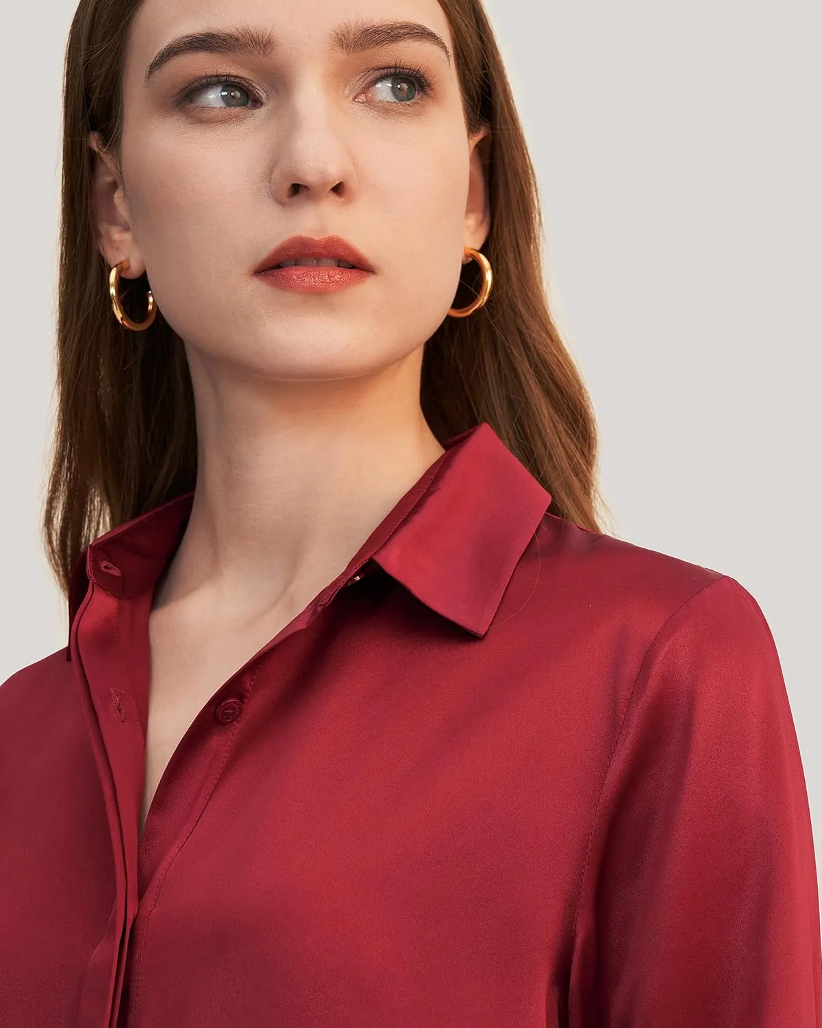LilySilk Silk Blouse for Women 100% Pure Silk Long Sleeves Cool Smooth Tops