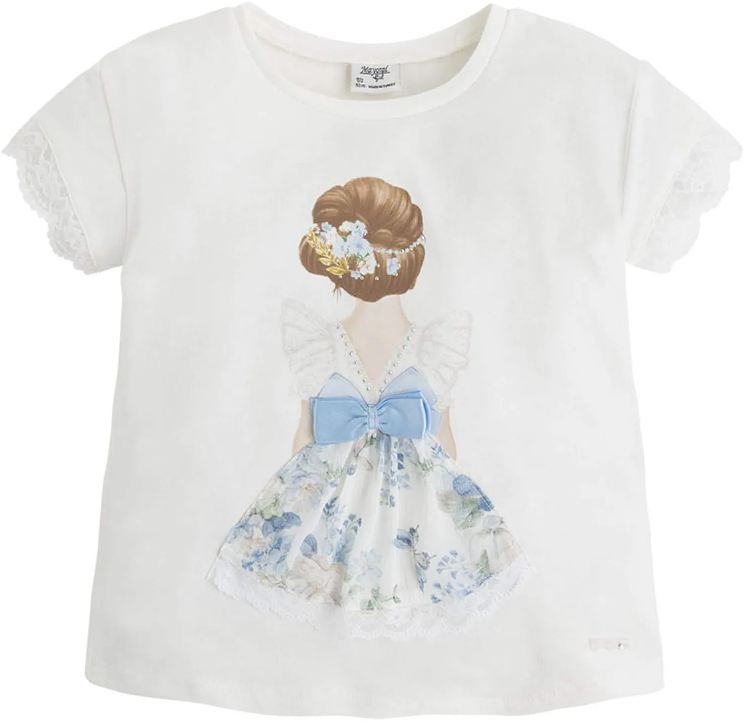 Little Girls 2T-9 Short Sleeve Novelty Graphic Print Fashion Tee/Top