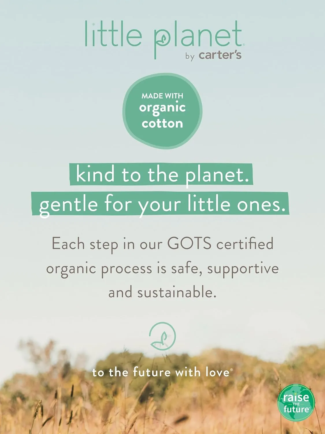 little planet by carter's Baby 2-Pack Organic Cotton Long-Sleeve Bodysuits