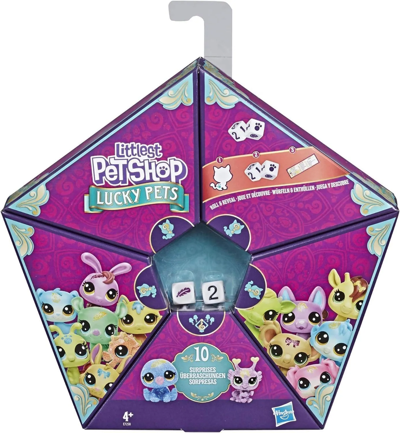 Littlest Pet Shop Preschool Games Lucky Pets Fortune Crew Surprise Pet Toy, 150  to Collect, Ages 4 and Up
