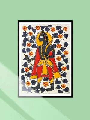 Lord Rama in Madhubani by Izhar Ansari