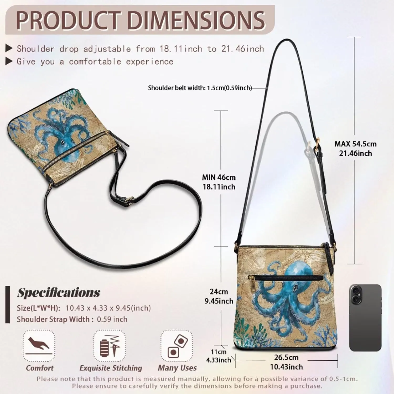 Lotusorchid Shoulder Purse Hobo Tote Handbag, Leather Crossbody Shoulder Bag with Adjustable Strap for Women