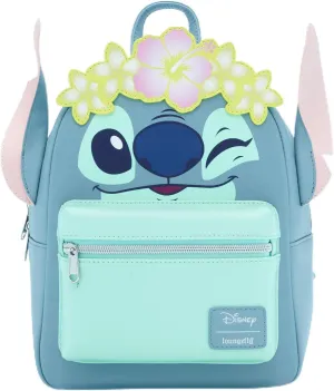 Loungefly Disney Stitch Flower Crown Mini Backpack BLUE NONE