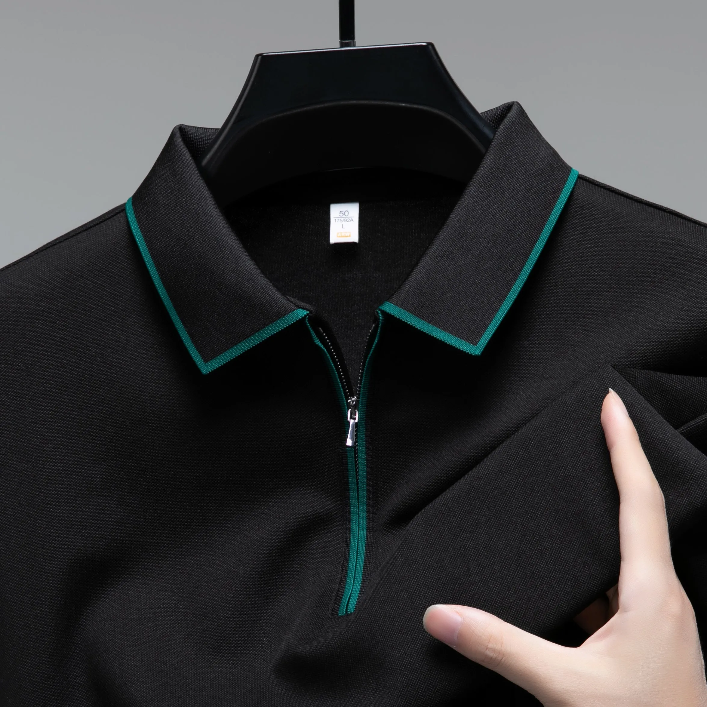 Lucian Zip-Up Polo