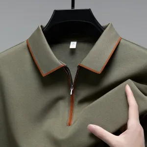 Lucian Zip-Up Polo