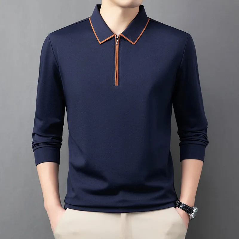 Lucian Zip-Up Polo