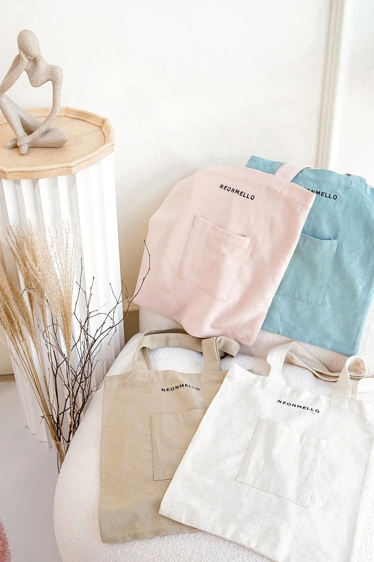 MADEBYNM EVERYDAY POCKET TOTE BAG