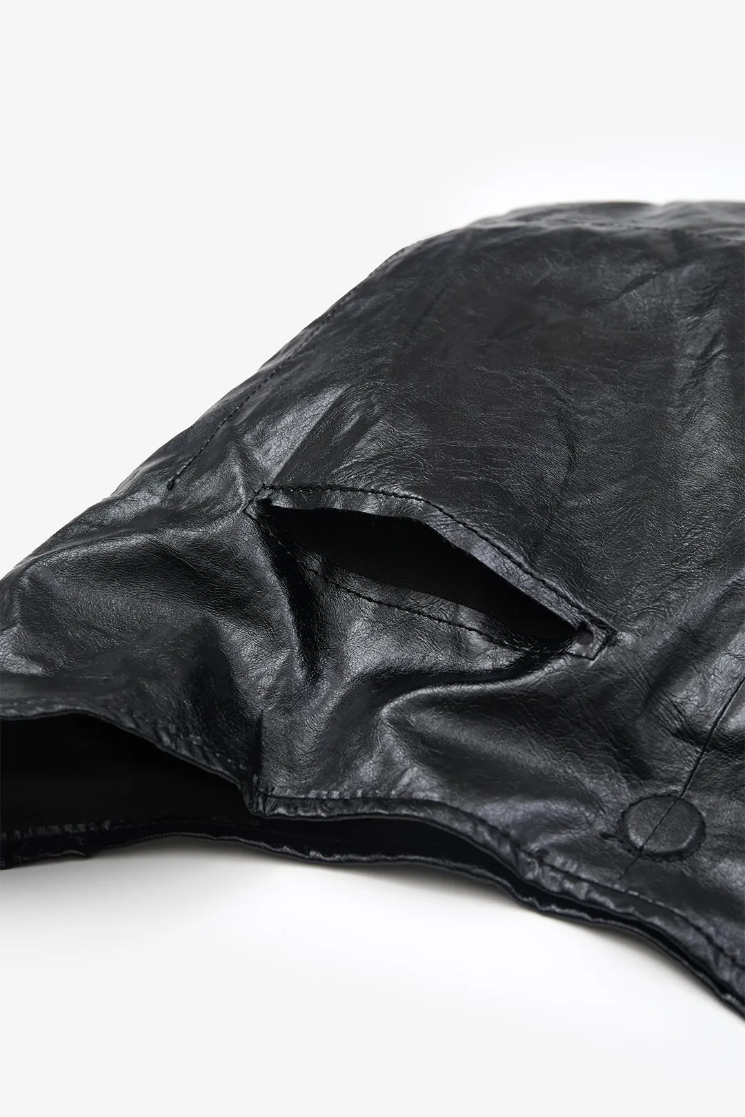Maelle glossy leather shoulder bag