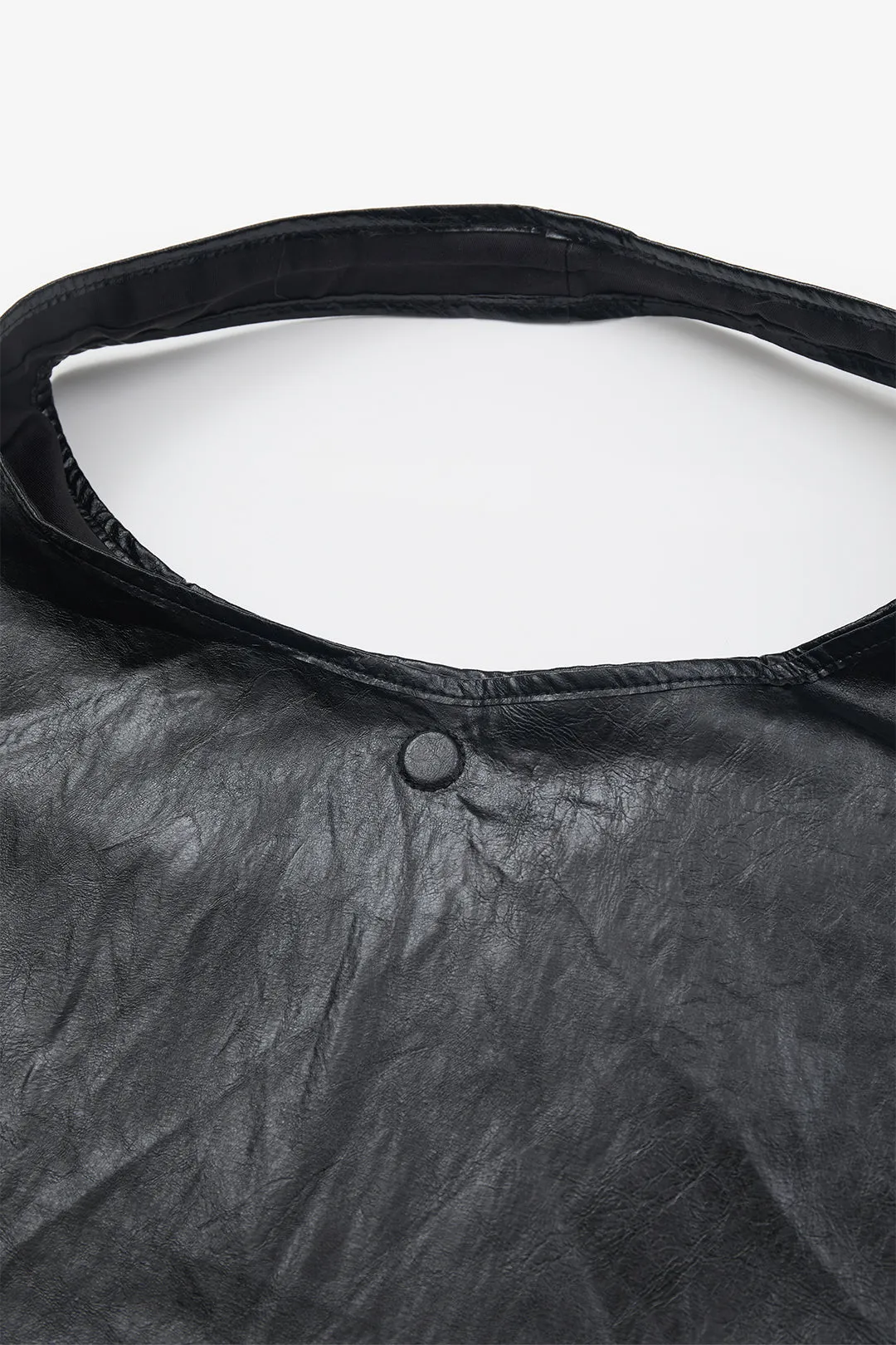 Maelle glossy leather shoulder bag